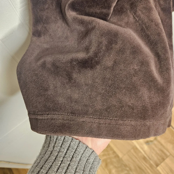 Charter Club Woman Plus Brown Velvet Wide Leg Athleisure Pull On Pants 0X EUC - Picture 4 of 10